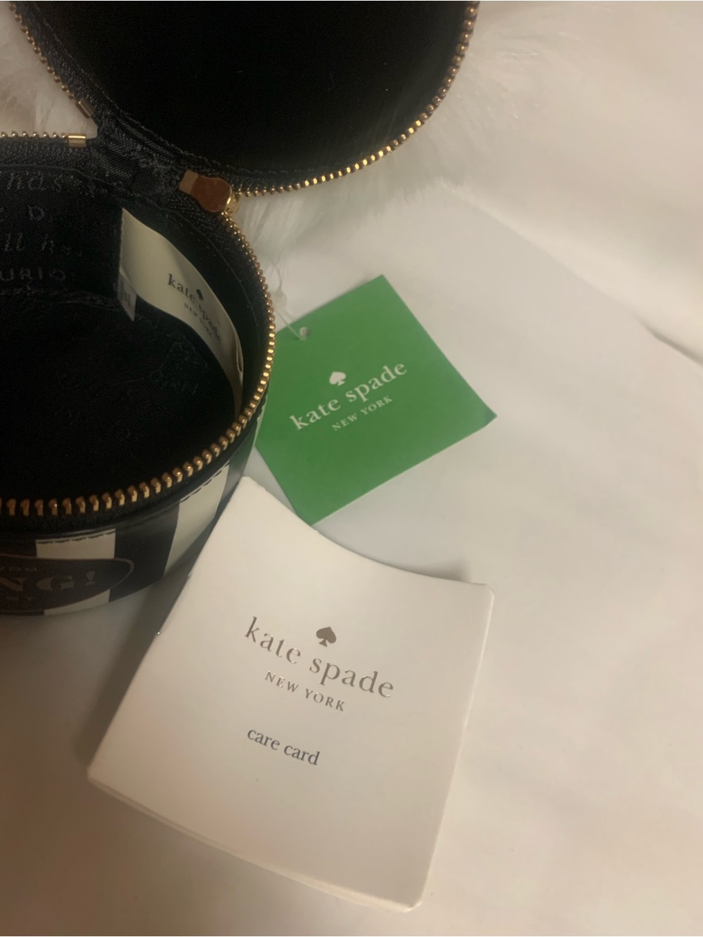 Kate Spade Collectors Darling Instant Va Va Voom Beauty Dust Fluffy Coin Purse - Picture 10 of 14